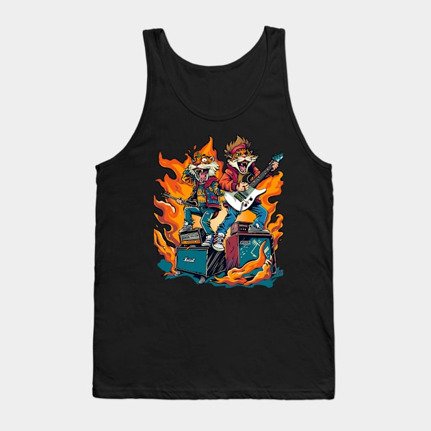 Life Lessons From a Boy and His Tiger Tank Top by Chibi Monster